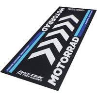Biketek Garage Mat - Series 4 - Black / White / Light Blue, Motorrad, Black/blue/white