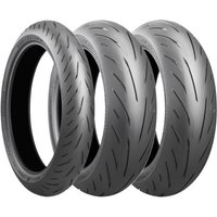 Bridgestone Battlax S22 Motorcycle Triple Tyre Package - 120/70 ZR17 (58W) - 190/55 ZR17 (75W) x 2