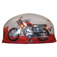 Carcoon Bikebubble - Clear / Red - Large