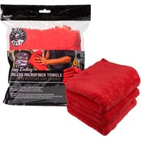 "Chemical Guys Happy Ending Edgeless Microfiber Towel Red 16" X 16""