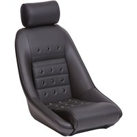 Cobra Classic RS Forty Seat - Black Houndstooth, Anthracite Eyelets, Black Leather, Black