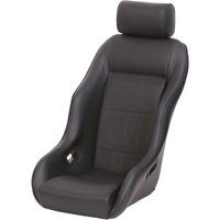 Cobra Classic RSR Seat - Black Vinyl Outer / Black Corduroy Centre, Black