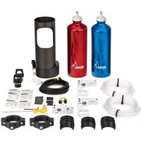 Dimension 3D Carbon Motorsport Drink System - 2 Driver KitRed / Blue Bottle