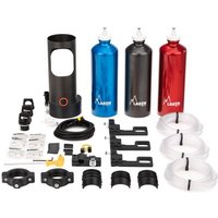 Dimension 3D Carbon Motorsport Drink System - 3 Driver KitBlue / Red / Black Bottle