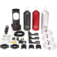 Dimension 3D Carbon Motorsport Drink System - 3 Driver KitRed / Black / Silver Bottle