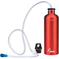 Dimension 3D Laken Bottle With Tube & Bite Valve - Thermic BottleRed