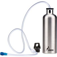 Dimension 3D Laken Bottle With Tube & Bite Valve - Standard BottleSilver