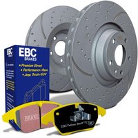 EBC Brakes Turbo Groove Discs and Yellowstuff Pads Kit - Front Vented, 278mm x 23mm - ATE Calipers