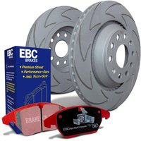 EBC Brakes BSD Performance Discs and Redstuff Pads Kit - Rear - Solid 264x10mm - TRW Caliper