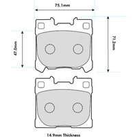 EBC Brakes RP-X Brake Pads - Rear Pad Set