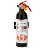FEV 0.9 Litre F-TEC Foam Hand Held Fire Extinguisher - Colour: Matt Black, Mount Type: Steel Cradle With Strap