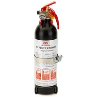 FEV 1.25Kg N-TEC Gas Hand Held Fire Extinguisher - Colour: Matt Black, Mount Type: Steel Wire Bracket With Strap