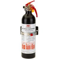FEV 1.25Kg N-TEC Gas Hand Held Fire Extinguisher - Colour: Matt Black, Mount Type: Steel Cradle With Strap
