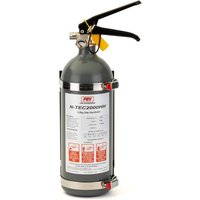 FEV 2.0Kg N-TEC Gas Hand Held Fire Extinguisher - Colour: Matt Grey, Mount Type: Steel Cradle With 2 x Straps