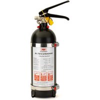 FEV 2.5Kg N-TEC Gas Hand Held Fire Extinguisher - Colour: Matt Black, Mount Type: Steel Wire Bracket With 2 x Straps