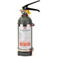 FEV 2.5Kg N-TEC Gas Hand Held Fire Extinguisher - Colour: Matt Grey, Mount Type: Steel Wire Bracket With 2 x Straps