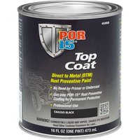 POR15 Topcoat - Chassis Black, Black