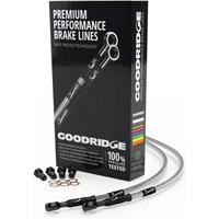 Goodridge 1 Line Rear Brake Kit - Clear Line / Black Fitting - Black, Black/clear