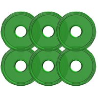 KC HiLiTES Replacement Lens For Cyclone V2 LED Lights - Pack of 6 lenses, Green