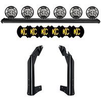 KC HiLiTES KC Xross Bar Overhead Slimlite LED 6 Light System - Jeep Wrangler JK - Jeep Wrangler JK 07-18