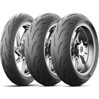 Michelin Power 6 Motorcycle Triple Tyre Package - 120/70 ZR17 (58W) - 180/55 ZR17 (73W) x 2