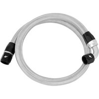 Mishimoto Stainless Steel Braided Hose with -10AN fittings.