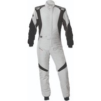 OMP First Evo Race Suit - Colour: Silver / Anthracite, Size: 52
