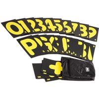 OMP Pit Board Number Set - Black Yellow, Black/yellow