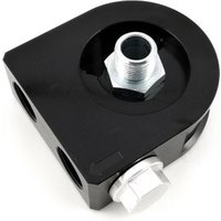 Mocal Billet Oil Sandwich Plate With Sender Take Off - 3/4 Inch UNF, With Thermostat