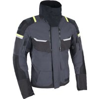 Oxford Stormland Dry2Dry Textile Motorcycle Jacket - X-Large - Grey / Black / Fluro Yellow, Black/grey/yellow