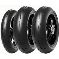 Pirelli Diablo Rosso IV Corsa Motorcycle Triple Tyre Package - 120/70 ZR17 (58W) - 180/60 ZR17 (75W) x 2