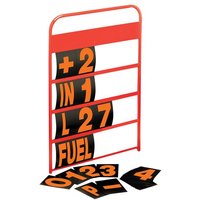 Demon Tweeks Lightweight Pit Signal Board Kit - Orange Number Set, Orange