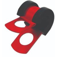 Goodridge Aluminium P Clips - Red -5 (I.D 5/16 Inch), Red