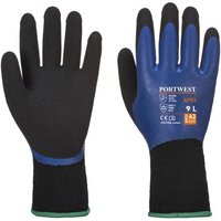 Portwest Thermo Pro Work Gloves, Black/blue