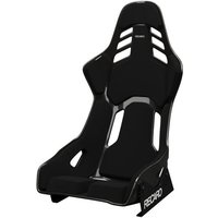 Recaro Podium CF Carbon Fibre Seat - Size: Medium, Left Hand, Black Perlon Velour, Black