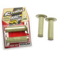 Renthal Dual Compound Tapered Kevlar MX Grips - Kevlar, Cream