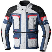 RST 2409 Pro Series Adventure-X Textile Motorcycle Jacket - UK 46 / Eur 56 - Silver / Blue / Red, Blue/red/silver