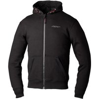 RST Urban Zip Through Textile Motorcycle Hoodie - UK 44 / Eur 54 - Black, Black