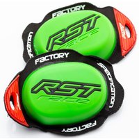 RST 1924 Factory Reverse Velcro Knee Sliders - Neon Green, Green