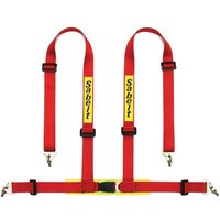 Sabelt 4 Point Clip In Harness - Red, Red