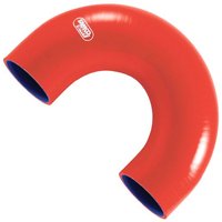 Samco Air & Water 180 Degree Silicone Hose Elbow - 60mm Red, Red