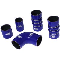 Samco Performance Silicone Turbo Hose Kit - Blue 7 Hoses, Blue