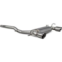 "Scorpion Non-Resonated 2.75" Cat Back Exhaust System" - 2x Round Daytona Polished Tailpipes