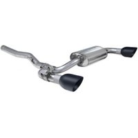 "Scorpion Non-Resonated 2.75" GPF Back Exhaust System - Valved" - 2x Round Daytona Ceramic Tailpipes