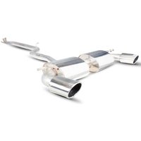 "Scorpion Non-Resonated 2.75" Cat Back Exhaust System" - 2x 114x89mm Oval Evo Polished Tailpipes