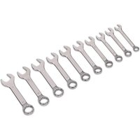 Sealey Premier Combination Spanner Set 10 Piece Stubby Metric - AK633