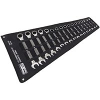 Siegen 17pc Metric Combination Ratchet Spanner Set