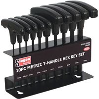 Siegen 10pc Metric T-Handle Hex Key Set