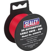 Sealey 5A 7m Red Automotive Cable AC0507R