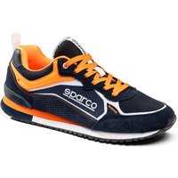 Sparco S-Road Shoes - Navy Blue / Fluro Orange, UK 9.5 / Eur 44
